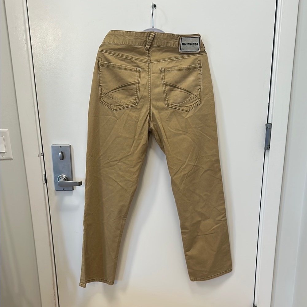 Men’s UnionBay Straight Cut Tan Pants - Picture 3 of 5